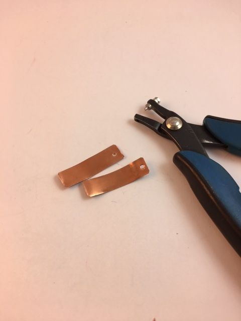 Karen Meador, Ph.D.'s Layered Torch Enameled Earrinngs - , Enameling, Enamel Jewelry Supplies, Enamel, Enameling, Enameled Jewelry, Make holes for the ear wires